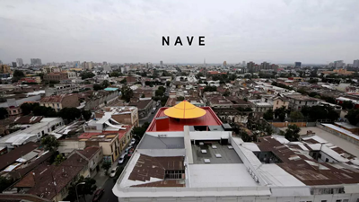 Smiljan Radic-2015-Nave-Arts Hall in Santiago del Cile, veduta generale con il circo sul tetto  - ZOOM 